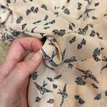 Atmosphere Blush Pink Bird Print Keyhole Cutout Sleeve Women Shirt Top Size 8 Photo 7