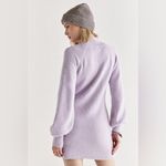 Miami  Francesca’s Rosemary Mock Neck Fuzzy‎ Sweater Mini Dress Soft Lilac medium Photo 1