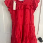 Ivy & Leo Red Ruffled Mini Dress Photo 2