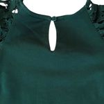 Anthropologie Like New  Dolan Lace Puff Sleeve Sweatshirt Top Green Size Small Photo 9