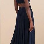 Lulus NWOT  Vivid Imagination Navy Blue Cutout Maxi Dress Bridesmaid Wedding XL Photo 1