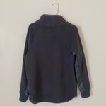 Abercrombie & Fitch Black Fleece Moto Faux Leather Pullover Sweatshirt Size M Photo 1