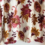 Spartina 449 Fall Floral Crewneck Sweater, Size Medium Photo 10