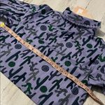 Pearl By Lela Rose Cactus Cotton Full Sleeve Shirt Size Medium NWT Purple Photo 7