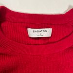 Babaton Lightweight Red White Crewneck Sweater Size S Womens Photo 2