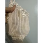 Nordstrom Vintage Intimates Silk Pink Blush Crop Blouse Size XL Photo 2