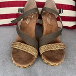 Toms Brown Wedge Sandals Size W9 Photo 1