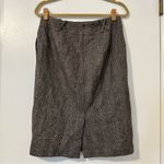 J. McLaughlin  Wool Blend Plaid Pencil Skirt Career Work Business Brown Womens 6 Photo 1