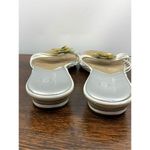 Cole Haan Women's Camdyn Floral Daisy Slide Sandal Silver & Tan Size 8 Photo 6