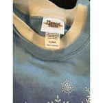 Pleasant Shade Winter Scene Holiday Sweatshirt XL Blue Snow Photo 3