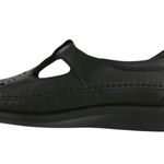 SAS Willow Leather Loafer Women Sz 9N Black Cutout Tripad Comfy Retro Made USA Photo 4