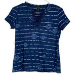 Ralph Lauren LRL Lauren Jeans Blue Stripe Tie Shirt Size Small EUC #VEG-0266 Photo 0