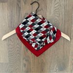 Souleiado Provencal Cotton Diamond Paisley Print Scarf Red Multicolor 18.25" sq Photo 6