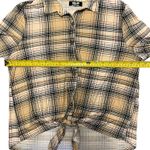 Jolie & Joy By FCT Plaid Tie Front Shirt Size X Photo 2