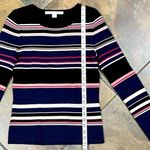 Diane Von Furstenberg  Women’s Crew Neck Striped Sweater Small Photo 4