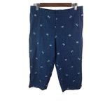 White Stag WS Flowered 10 Capri Pull On Jeans Photo 1