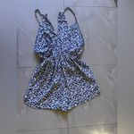 Maitai  short jumpsuit floral blue/white L lightweight Romper Photo 12