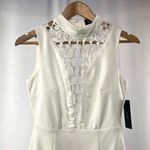 Lulus NWT Lavish Lattice Bodycon Dress in White Size Small Photo 4