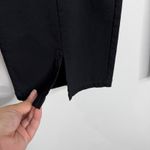 Clara Sun Woo Black Pull On Center Sean Kick Ankle Slit Pant Small Photo 5