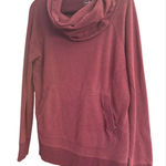 L.L. Bean Women's Burgundy Cozy Pullover Sweatshirt With Cowl Neck Red Size L Photo 0