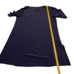 Eileen Fisher Women's Tencel Knit Hi-Low Tunic Dress Navy Blue Slit Sleeve Sz M Photo 9