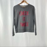 Victoria's Secret Victoria’s Secret Check It Twice Crew Neck Sweatshirt in Grey Size Medium‎ Photo 1