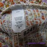 New! Heatherly floral print‎ long sleeve smocked tie front top, size M Orange Size M Photo 12