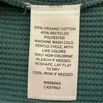 BP  by Be Proud Women's Split Neck Thermal Cropped Top Green Moss Waffle SZ S Photo 7