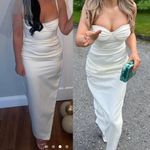 House Of CB  'Flora' Ivory white Satin Corset Dress/Size M‎ flawed NWOT Photo 0