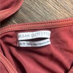 Urban Outfitters Rusty Pink Deep V-Cut Cropped Tank with Ruched Bottom - XS Photo 3