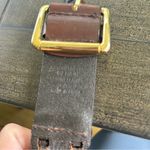 Antonio Melani ladies genuine leather braided boho belt size medium gold buckle Photo 7