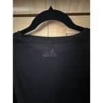 Adidas $50 SZ M MEDIUM BLACK MESH CROP COVER UP TEE LIGHT TOP STREETWEAR Photo 3