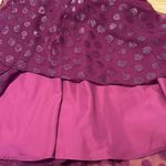Guess LA size 8 strapless sheer lined purple dress with full skirt EUC Purple Photo 7