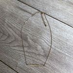 Gold Bar with Crystal Accents Necklace Photo 1