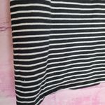 Rebecca Minkoff BLACK WHITE STRIPED SHIRRED SHOULDER DRESSY BASIC TEE XS Photo 4