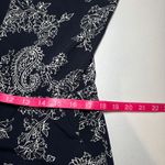 Ann Taylor  Black Cream Paisley Print Romper Sleeveless‎ Collared 12 Photo 4