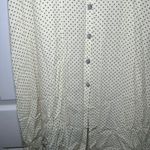 The Nines by Hatch Polka Dot Midi Dress Short Sleeve Cream Green Size S casual Yellow Photo 2