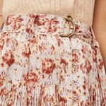 Ulla Johnson NEW Charline Floral Pleated Midi Skirt Belted NWT Size 2 100% Silk Photo 2