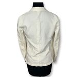 Uniqlo Linen Blend Blazer Casual One Button Jacket Ivory Womens XS Photo 1