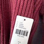 Anthropologie Mock-Neck Tie-Waist Sweater Mini Dress, Size L Photo 9