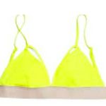 Cheap Monday X Strap Top Yellow Neon Bright Strappy Edgy Cutouts Bikini Bralette Photo 2