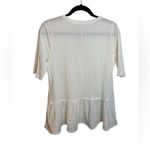 Peter Millar Nwt  White Short Sleeve Peplum Tee Photo 1