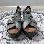 sbicca  Grey Platform Leather Sandals - Size 38 Photo 1