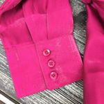 Chico's Chico’s Pink Glitter Semi Sheer Button Up Long Sleeve Blouse Top S Photo 4