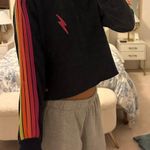 Aviator Nation  Cropped Crewneck Bolt Photo 2