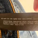 ZARA Woman Studio Distressed Straight Leg Jeans Blue Denim Size Small High Waist Photo 4