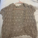 Short sleeve Knit Cardigan Gray Size XS Photo 0