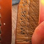 Tory Burch  Miller Leather Thong Sandals Women’s Size 8.5 Tan Logo Cutout Flats Photo 4