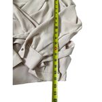 Forever 21  Women Size Small Beige Wrap Around Long Sleeve Blouse NWT (36-17) Photo 5