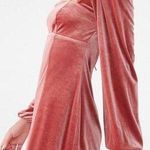 Forever 21 Pink Mini Open Back Velvet Dress Photo 2